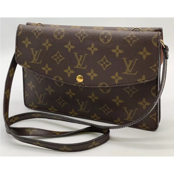 Auth LOUIS VUITTON Monogram Double Rabat M51815 Shoulder bag W/Box NS101335 - Picture 5 of 16